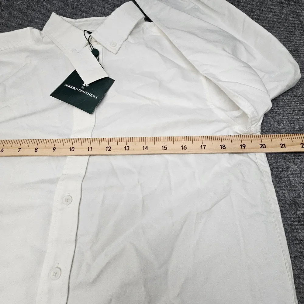 B Brooks Brothers Boys Shirt Long Sleeve Oxford Button Down Formal White‎ 18Y